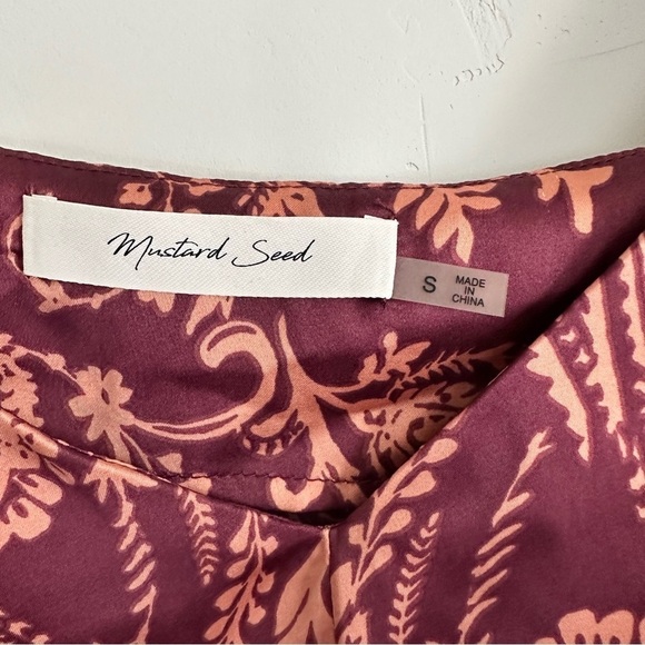 {Mustard Seed} Floral Top & Pant Set Size: S - Picture 6 of 6